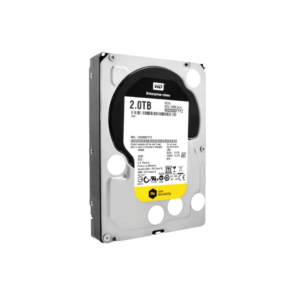 Western Digital WD RE 2TB Interne Festplatte WD2000FYYZ 3,5 Zoll HDD SATA 6Gb/s