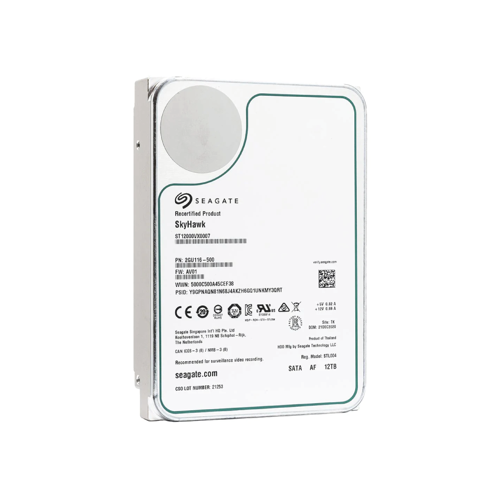 Seagate SkyHawk Surveillance 12TB Interne Festplatte ST12000VX0007 3,5 Zoll HDD