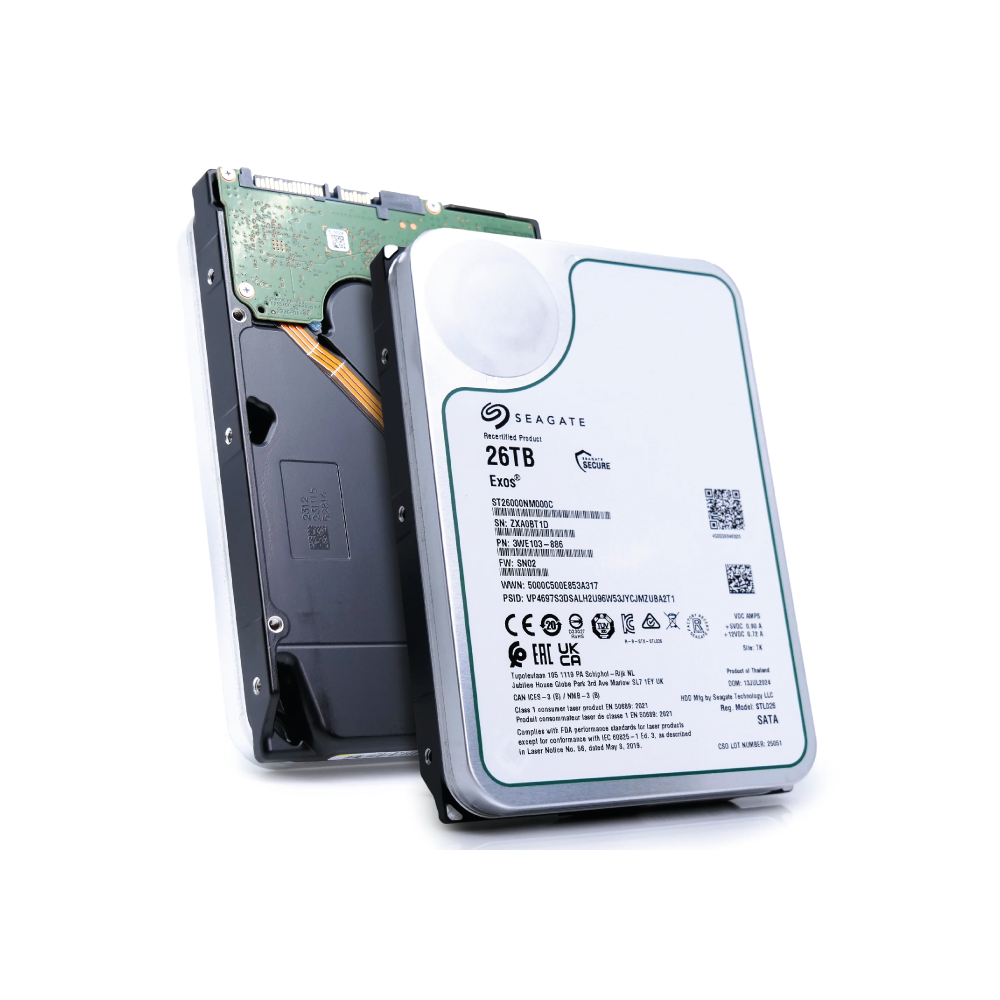 Seagate Exos 26TB Interne Festplatte ST26000NM000C 3,5 Zoll HDD SATA3 512MB