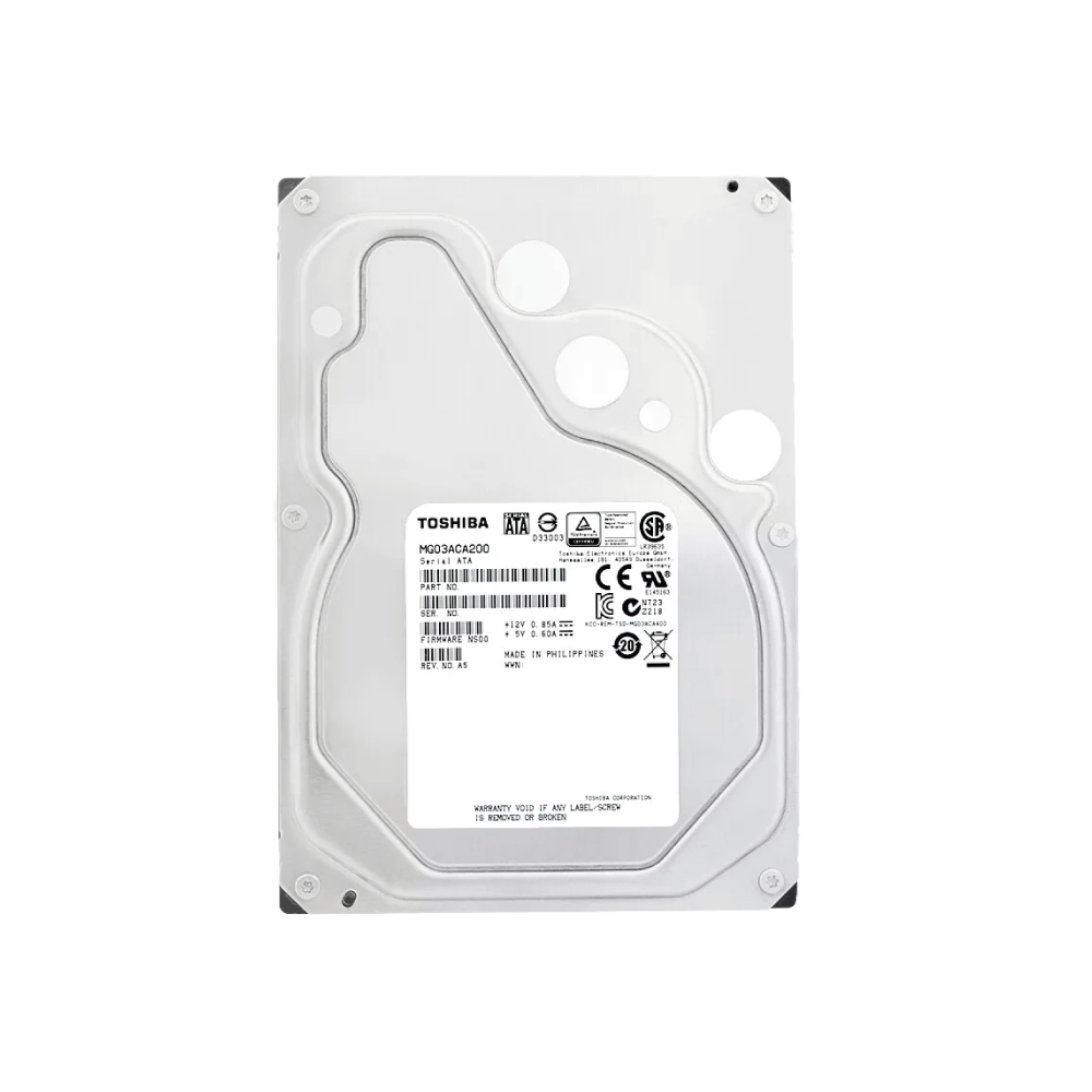 Toshiba 2TB Interne Festplatte MG03ACA200 - Nearline 3,5 Zoll HDD SATA3 7200RPM