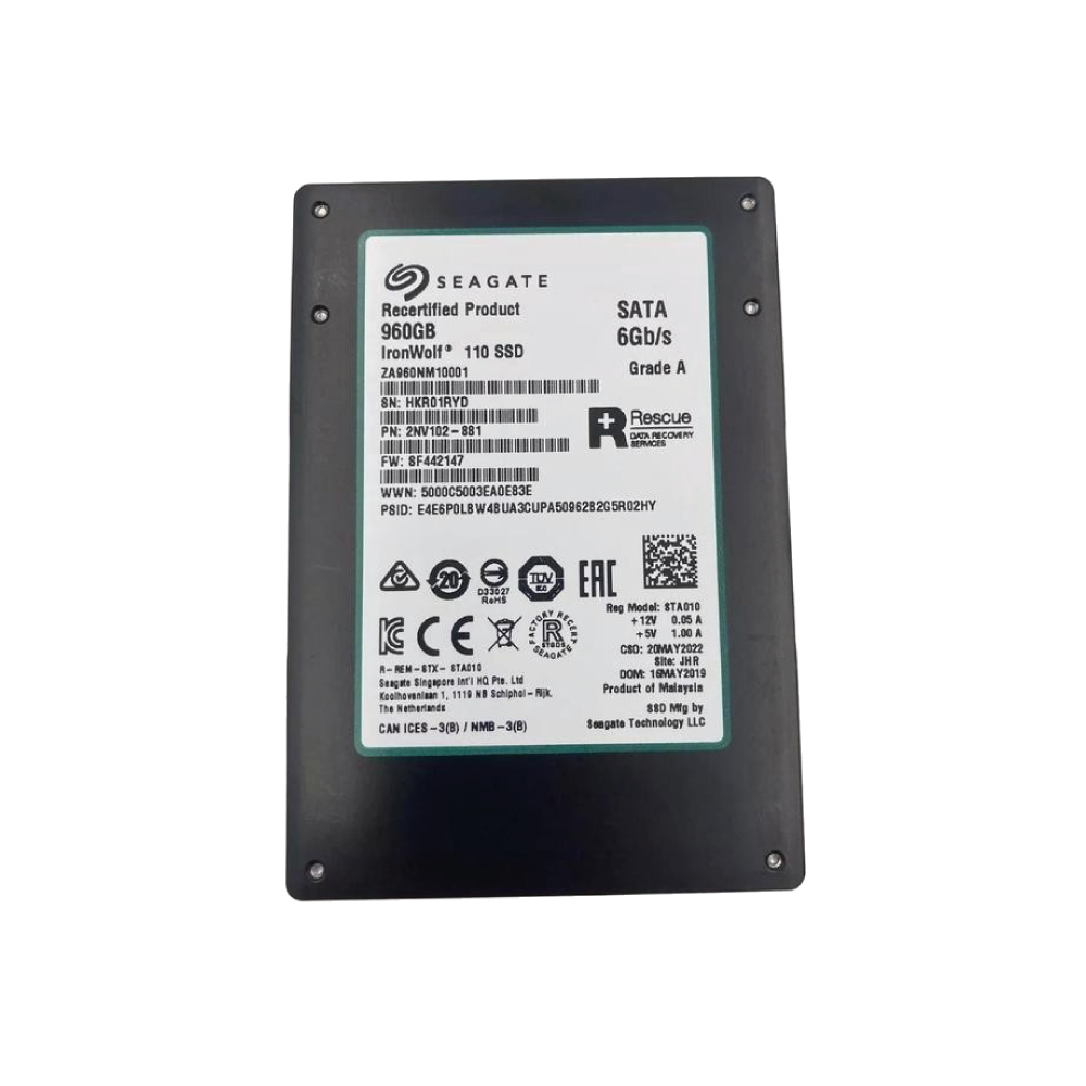 Seagate IronWolf 110 960 GB Interne SSD ZA960NM10001 2,5 Zoll SATA 6Gb/s 560Mb/s