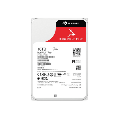 Seagate IronWolf Pro NAS 18TB Interne Festplatte ST18000NT001 3,5 Zoll HDD SATA3