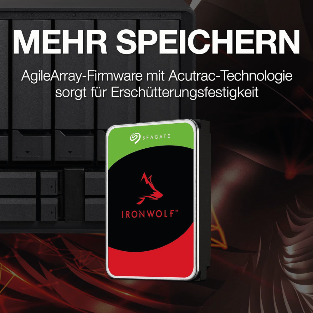 Seagate IronWolf NAS 12TB Interne Festplatte ST12000VN0007 3,5 Zoll HDD SATA3