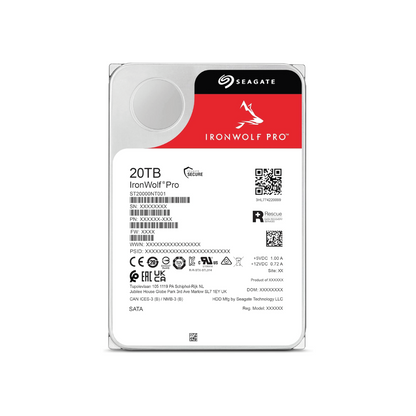 Seagate IronWolf Pro 20TB Interne Festplatte ST20000NT001 3,5 Zoll HDD SATA3