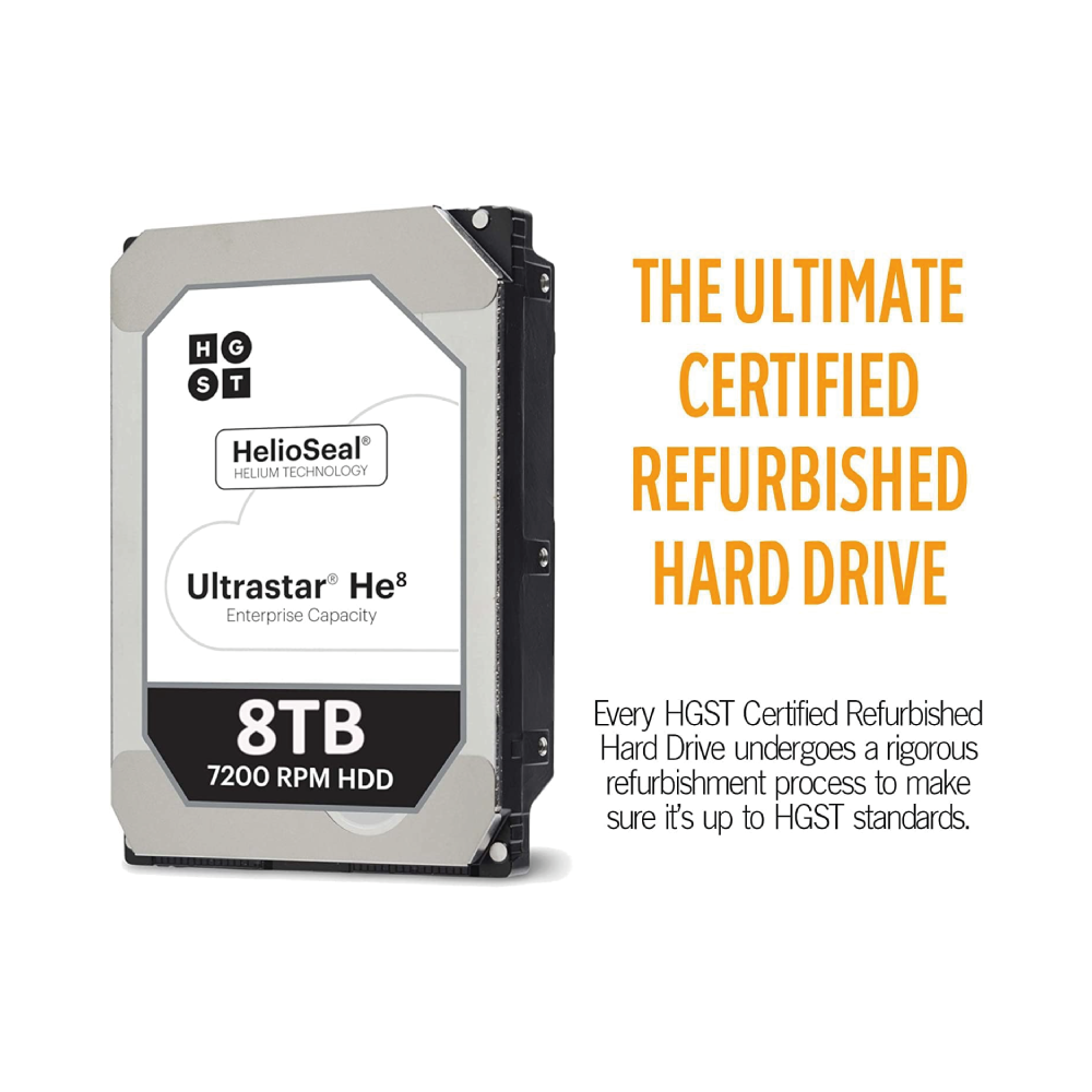 WD HGST Ultrastar He8 8TB Internal Hard Drive HUH728080ALE604 3.5 inch HDD SATA3