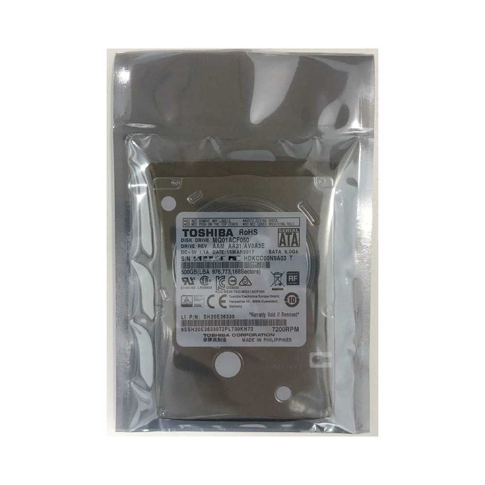 Toshiba 500GB Interne Festplatte MQ10ACF050 2,5 Zoll HDD 5400RPM 16MB Cache