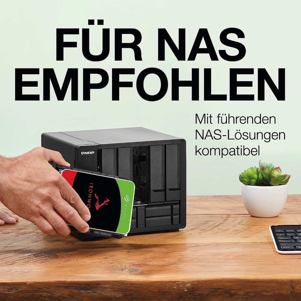 Seagate IronWolf NAS 12TB Interne Festplatte ST12000VN0007 3,5 Zoll HDD SATA3