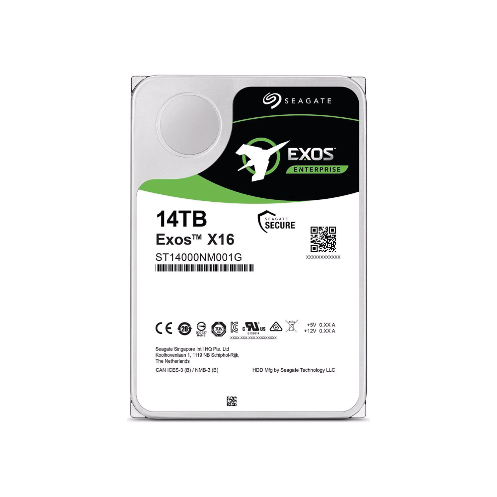 Seagate Exos X16 14TB Interne Server Festplatte ST14000NM001G 3,5 Zoll HDD SATA3