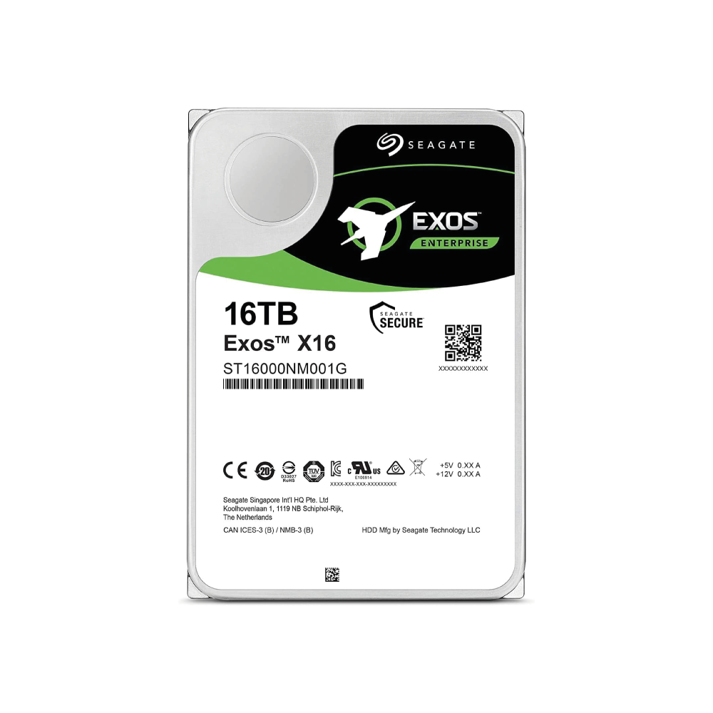 Seagate Exos X16 16TB Interne Festplatte ST16000NM001G 3,5 Zoll HDD SATA 6Gb/s
