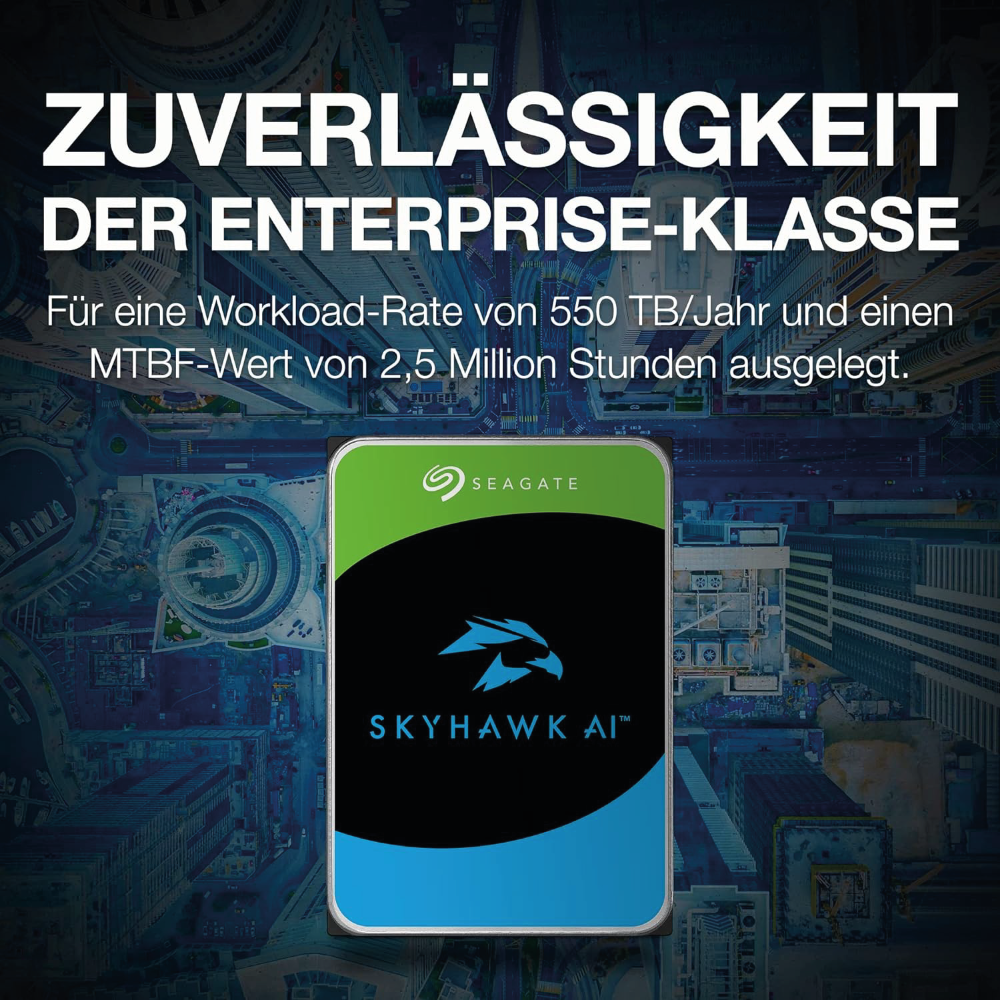 Seagate SkyHawk AI 10TB Interne Festplatte ST10000VE001 3,5 Zoll HDD SATA3
