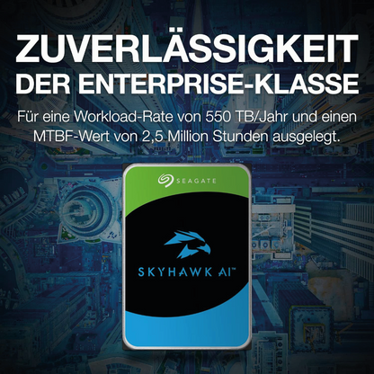 Seagate SkyHawk AI 10TB Interne Festplatte ST10000VE001 3,5 Zoll HDD SATA3