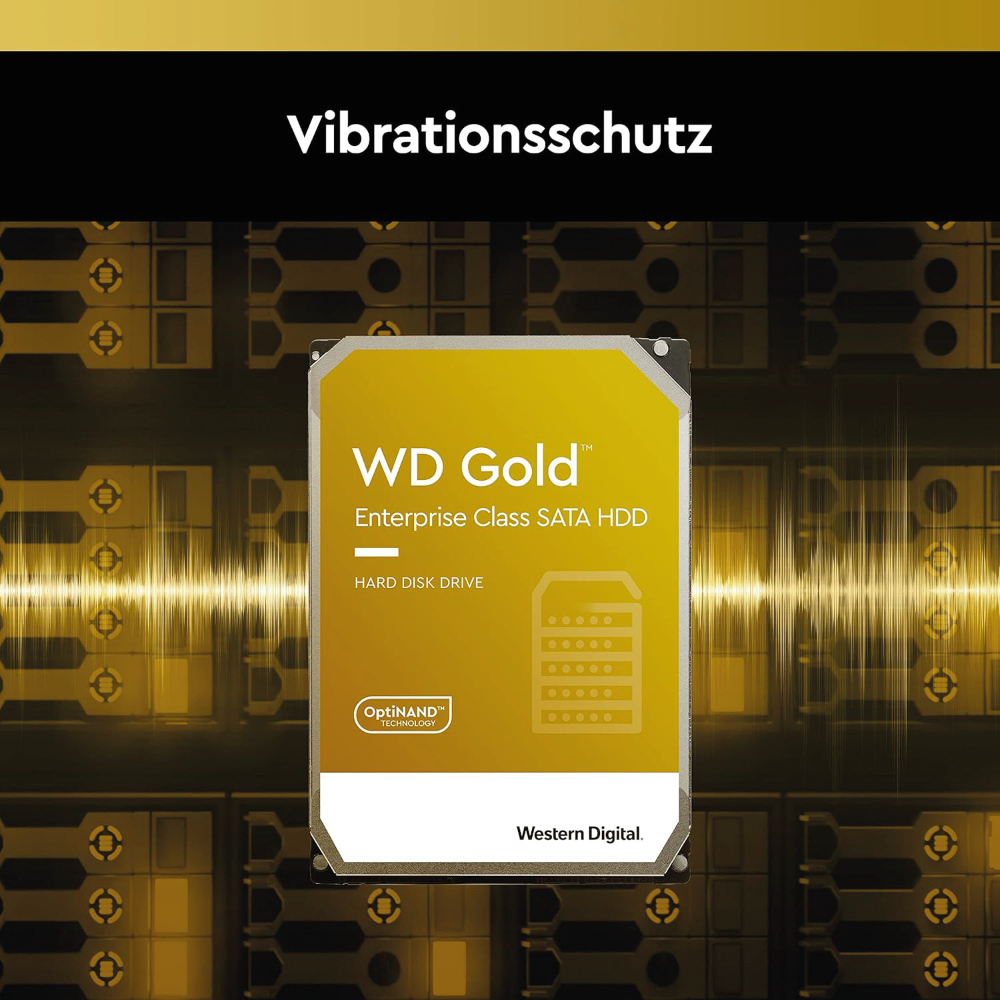 Western Digital WD Gold 2TB Interne Festplatte WD2005FBYZ 3,5 Zoll HDD SATA3