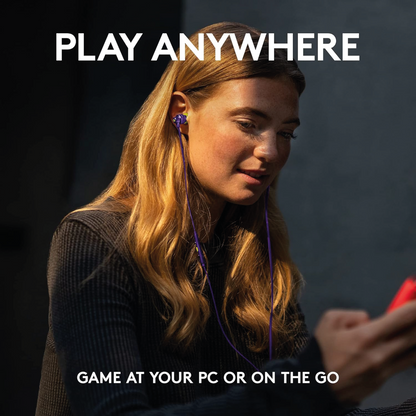 Logitech G G333 Kopfhörer VR Edition Gaming InEar Buds für Oculus Quest - Purple