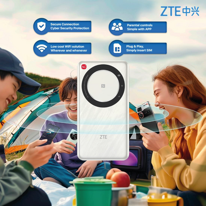 ZTE U30 Air Router Mobiler WiFi 5G Hotspot tragbar Dualband - weiss