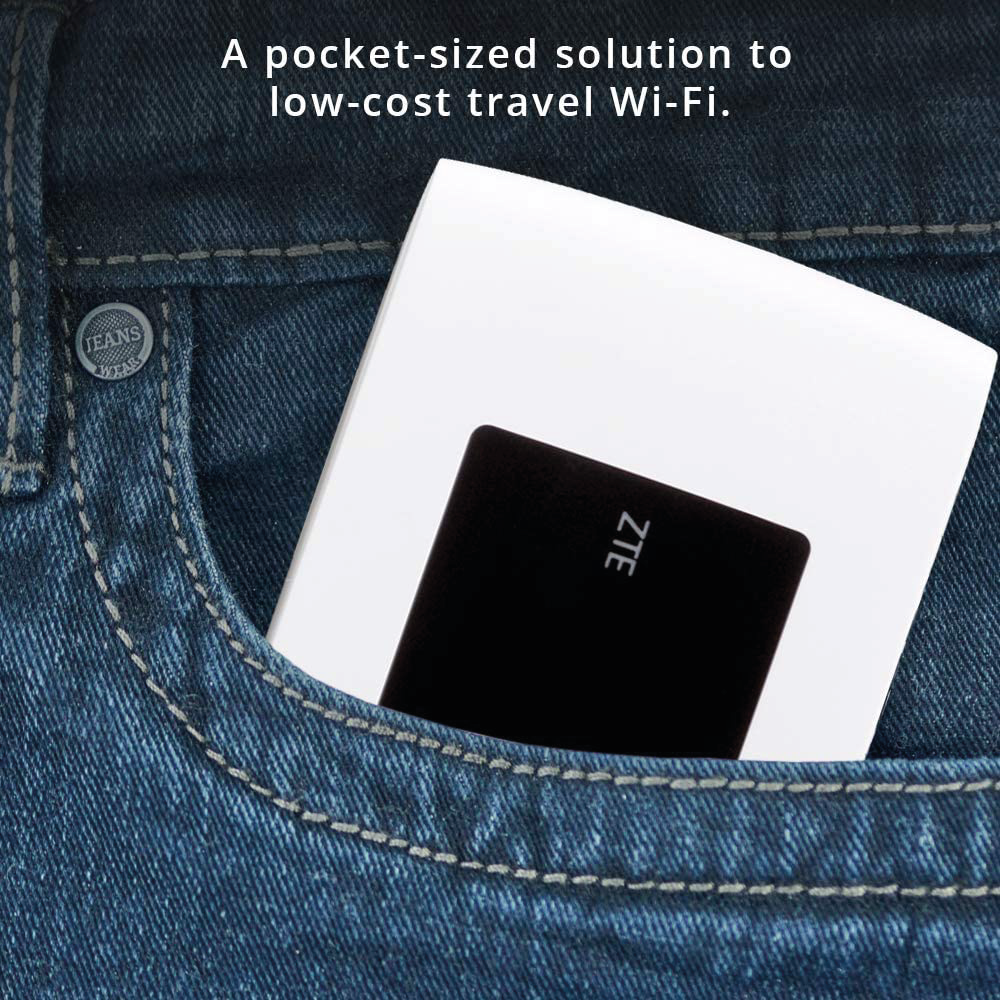 ZTE MF920U Mobiler Router Cat4/4G LTE Hotspot 150Mbit/s 2000mAh Akku - weiß
