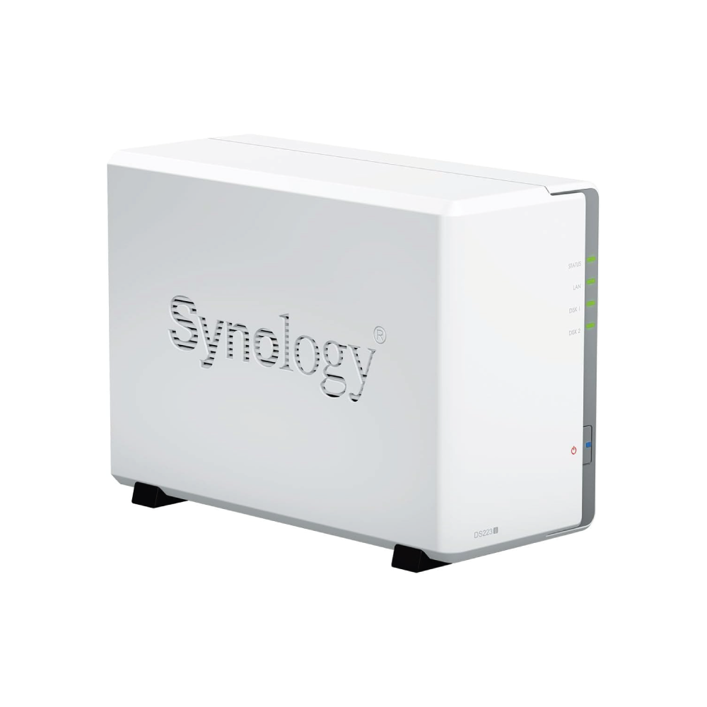 Synology DS223J NAS Server System 2bay Diskstation 8TB vorinst. Seagate IronWolf