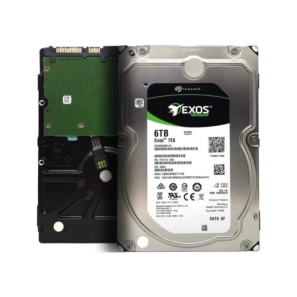 Seagate Exos 7E8 6TB Interne Festplatte ST6000NM0115 3,5 Zoll HDD SATA 6Gb/s