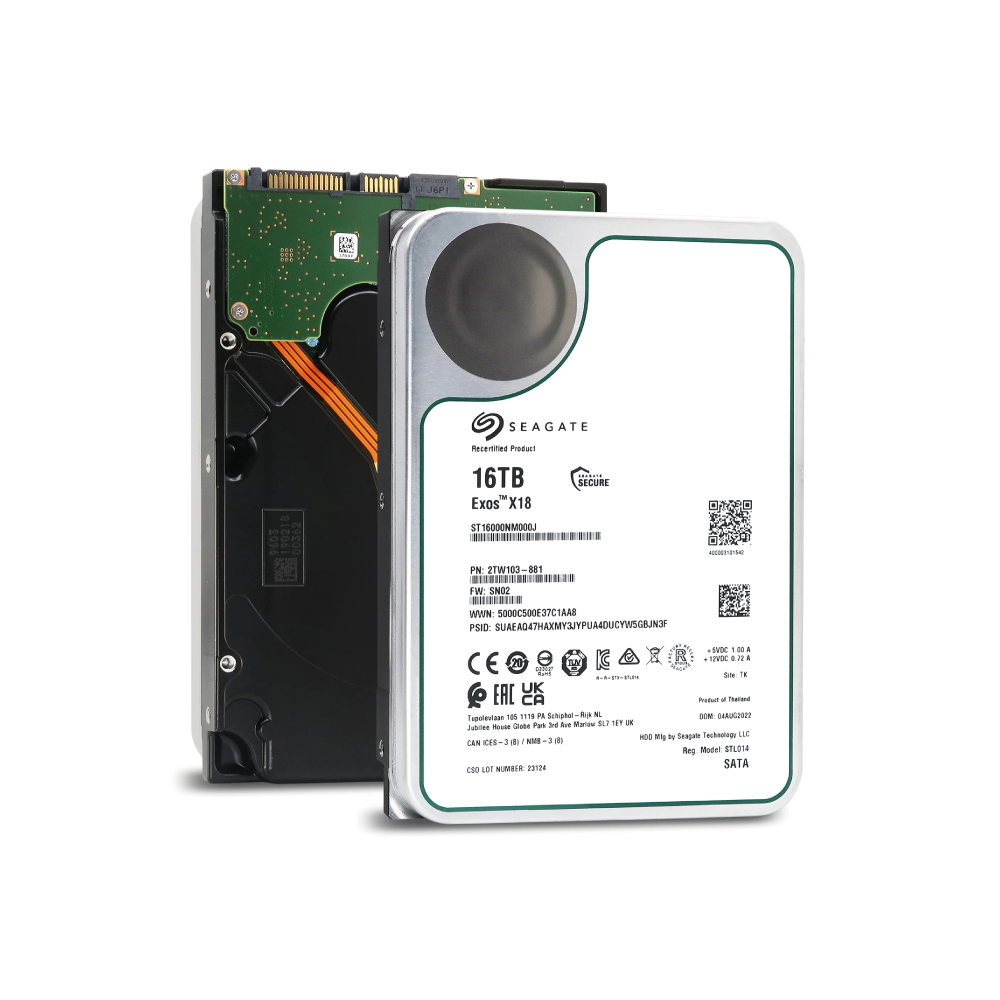 Seagate Exos X18 16TB Interne Festplatte ST16000NM000J 3,5 Zoll HDD SATA3 256MB