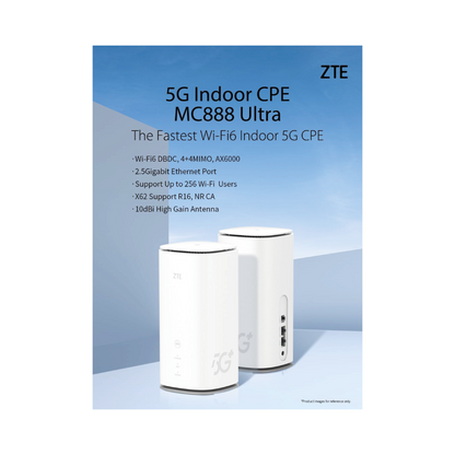 ZTE MC888 Ultra Router 5G CPE WiFi 6000 Mbit/s- weiß