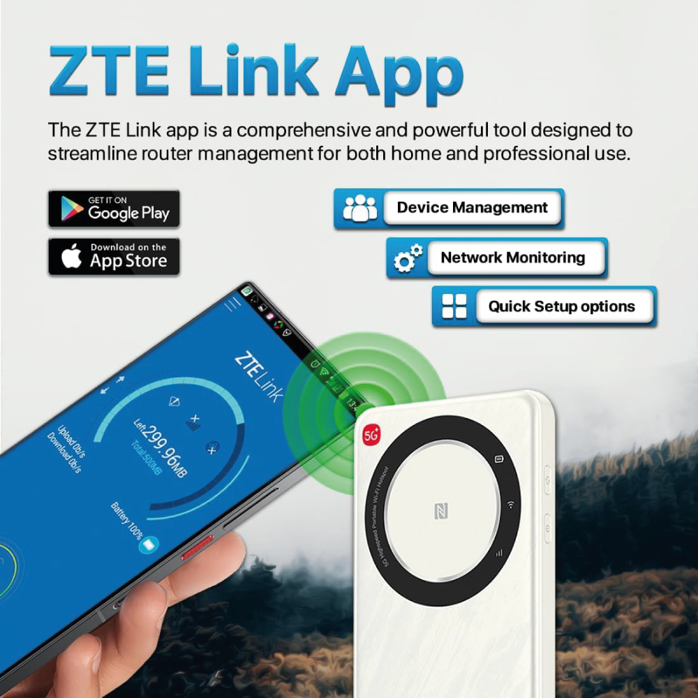 ZTE U30 Air Router Mobiler WiFi 5G Hotspot tragbar Dualband - weiss