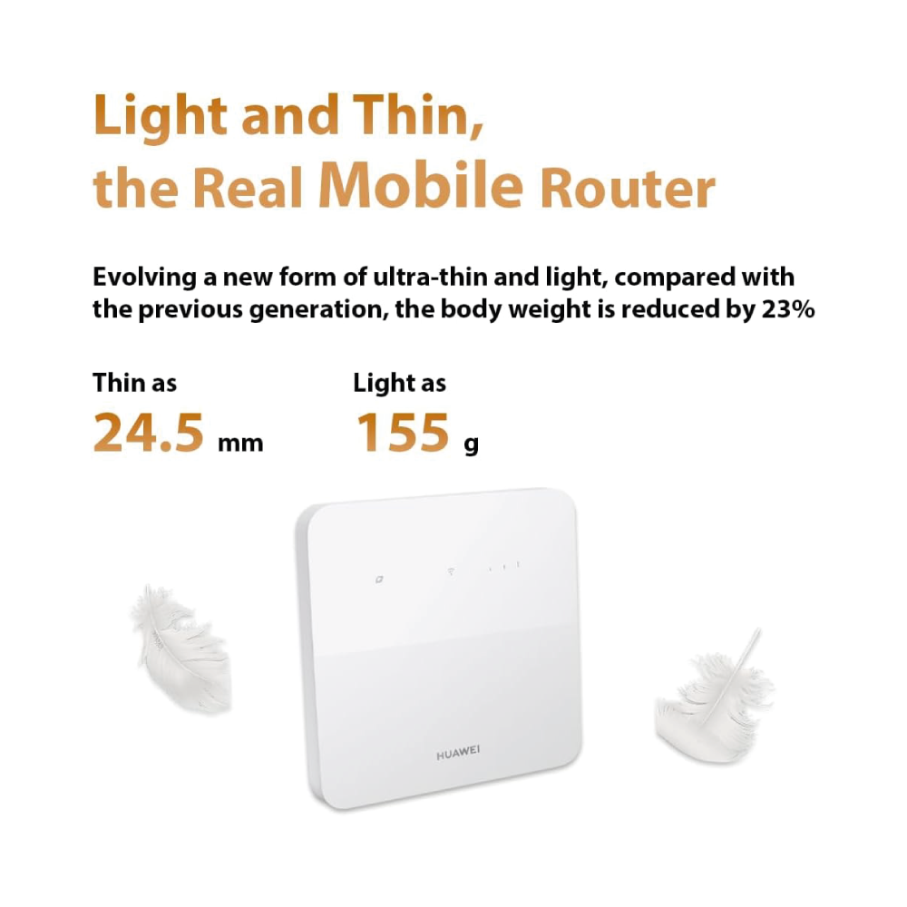 HUAWEI Router B320-323 4G WiFi WLAN CAT4 LTE 300 Mbit/s - Weiß