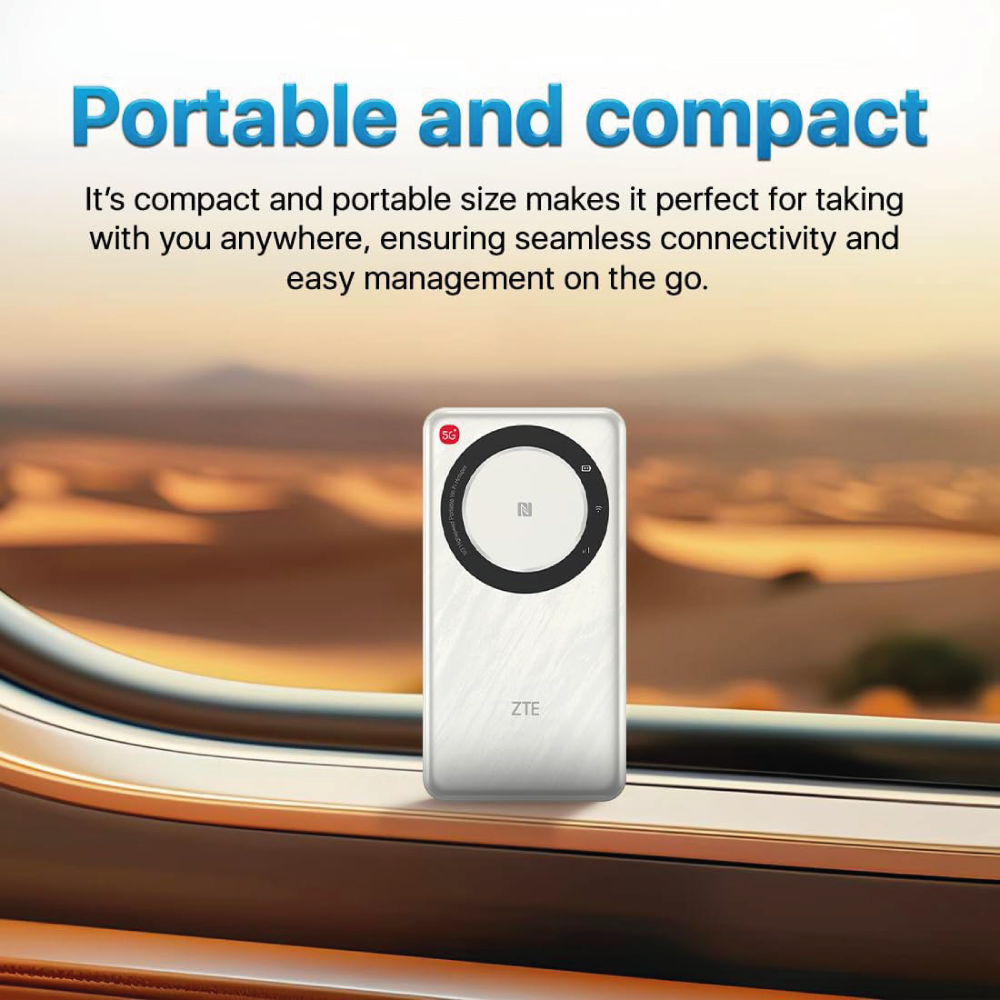 ZTE U30 Air Router Mobiler WiFi 5G Hotspot tragbar Dualband - weiss