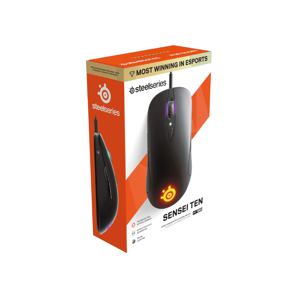 SteelSeries Sensei Ten Gaming Maus TrueMove Pro Optic. Sensor 18.000 CPI schwarz B-Ware