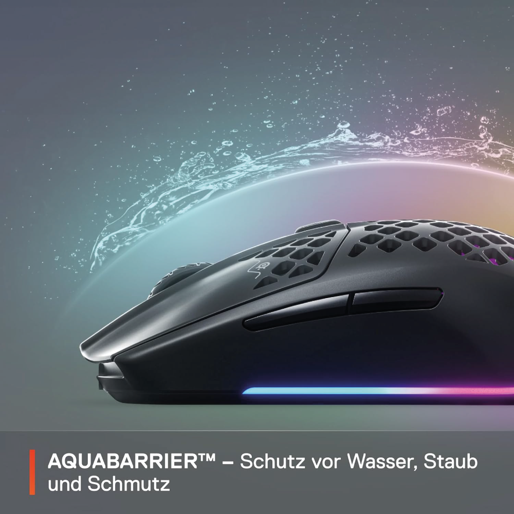 SteelSeries Aerox 3 Wireless RGB Gaming Maus 18.000 DPI TrueMove Air-Sensor