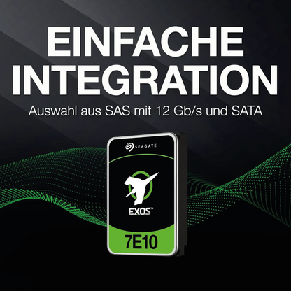 Seagate EXOS 7E10 2TB Interne Festplatte ST2000NM001B 3,5 Zoll HDD SAS 7200RPM