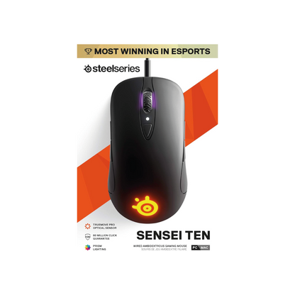 SteelSeries Sensei Ten Gaming Maus TrueMove Pro Optic. Sensor 18.000 CPI schwarz B-Ware