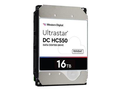 WD Ultrastar DC HC550 16TB Interne Festplatte WUH721816ALE600 3,5 Zoll HDD SATA3