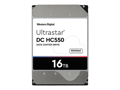 WD Ultrastar DC HC550 16TB Interne Festplatte WUH721816ALE600 3,5 Zoll HDD SATA3