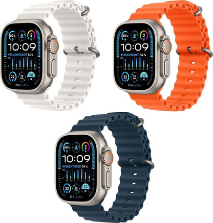 Apple Watch Ultra 2 2024 Cellular/4G Titangehäuse 49mm Ocean Blue/Orange/Weiß