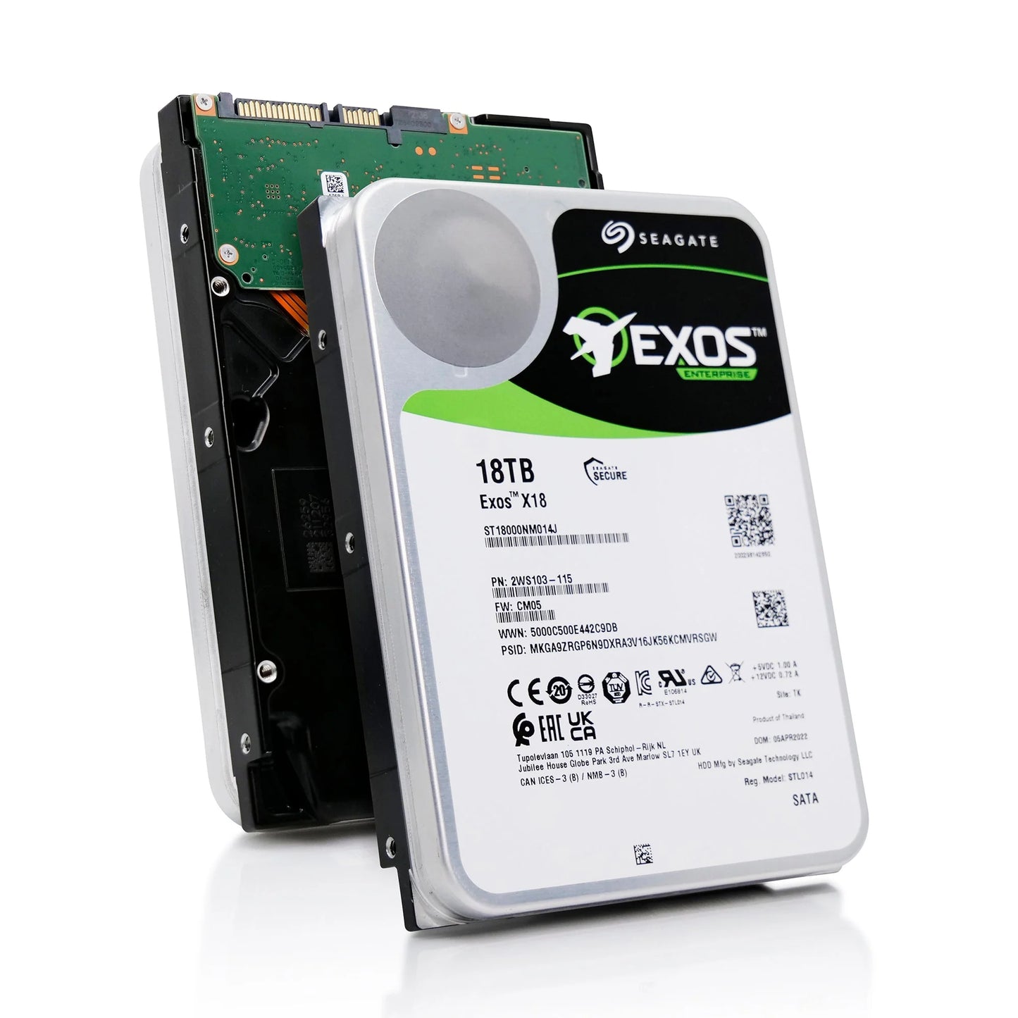 Seagate Exos X18 18TB Interne Server Festplatte ST18000NM014J 3,5 Zoll HDD SATA