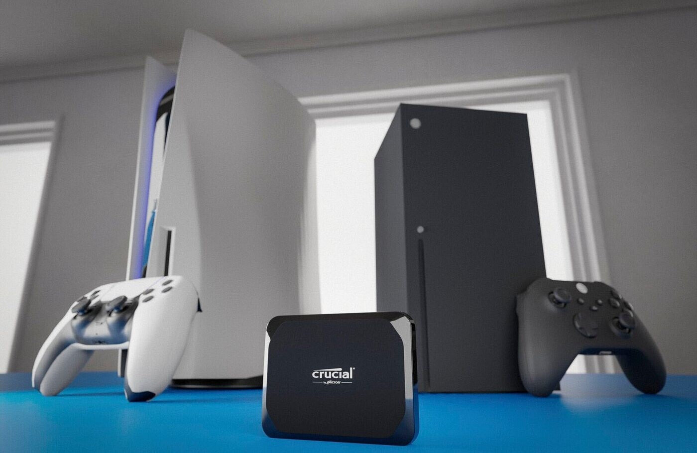 Crucial X9 Externe SSD 2TB CT2000X9SSD9 High-Speed USB-C Portable SSD 1050 MB/s
