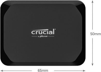 Crucial X9 Externe SSD 2TB CT2000X9SSD9 High-Speed USB-C Portable SSD 1050 MB/s