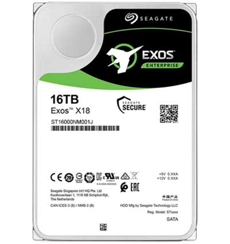 Seagate Exos X18 16TB Interne Festplatte ST16000NM001J 3,5 Zoll HDD SATA 7200RPM