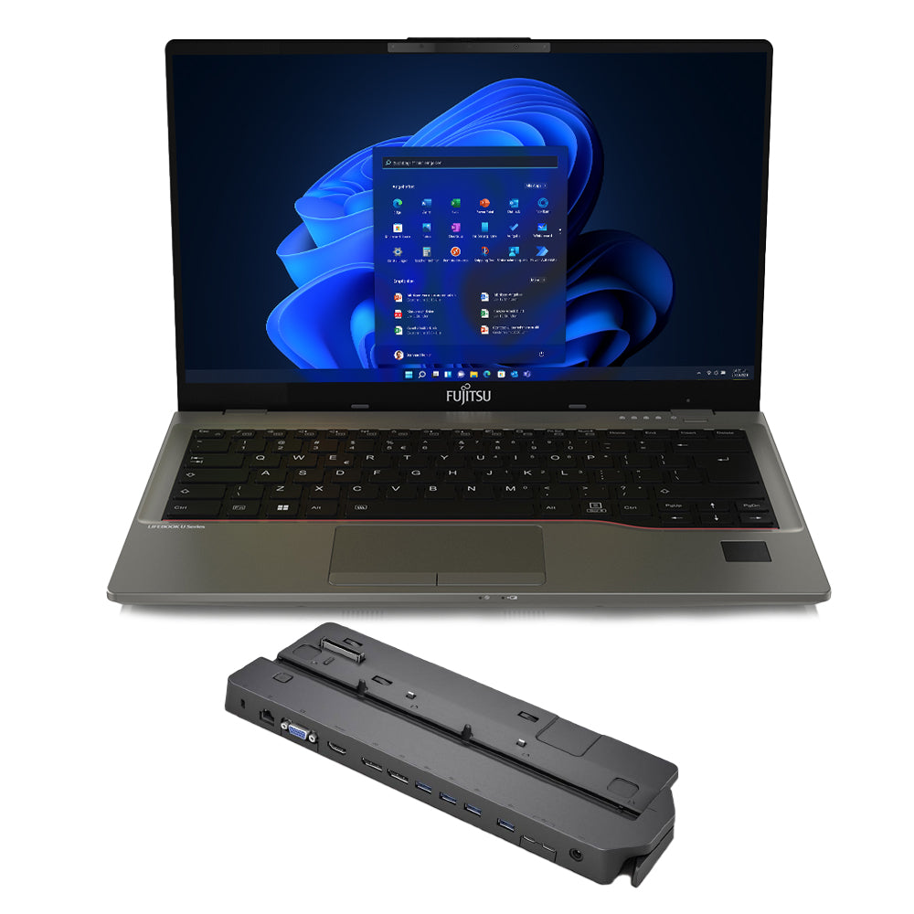 Fujitsu LIFEBOOK U7412 14 Zoll 512GB SSD 16GB RAM Core i7-1255U inkl. Docking