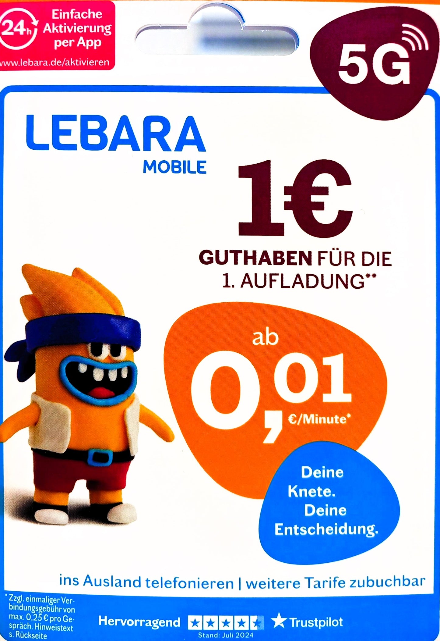 ZTE MF833U1 Surfstick LTE CAT4/4G USB-Dongle 150 Mbit/s inkl. Lebara SIM Karte