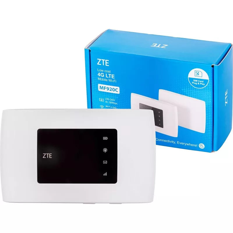 ZTE MF920C Cat4/4G LTE Mobiler WLAN Router WiFi Hotspot 2000mAh Akku - Weiß