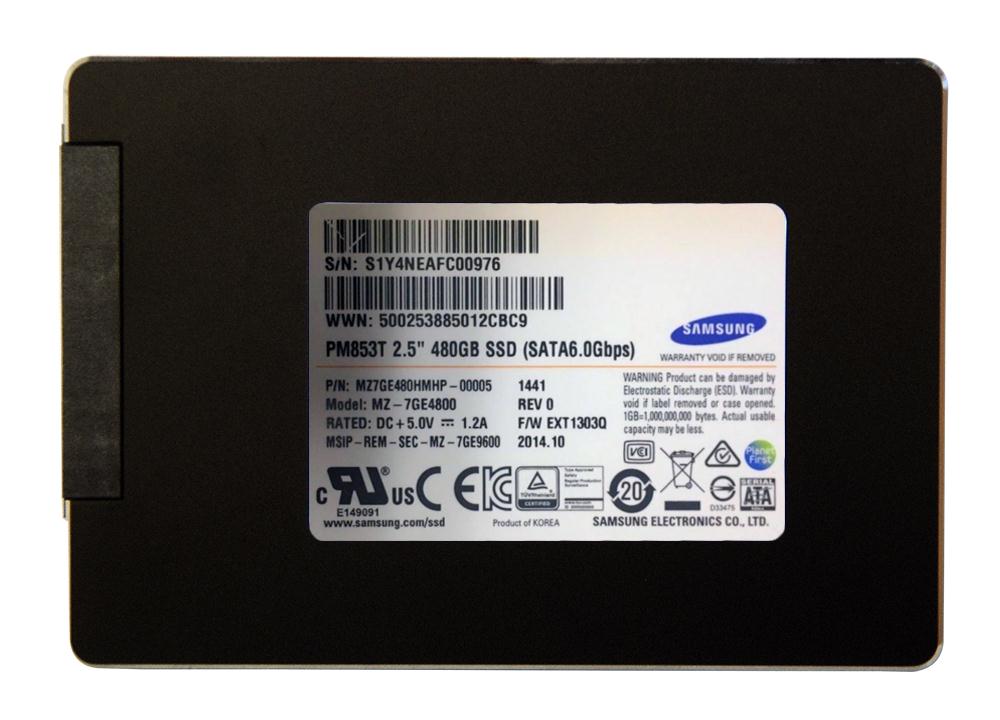 Samsung PM853T SSD 480GB 2,5 Zoll SATA III Enterprise SSD 6Gb/s – MZ7GE480HMHP