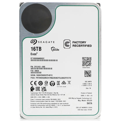 Seagate Exos X16 Enterprise 16TB Interne Festplatte ST16000NM002C 3,5 Zoll HDD