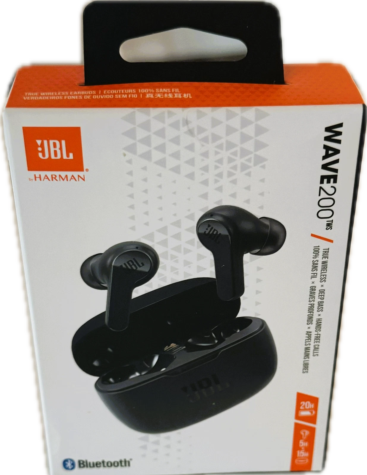 JBL Wave 200 TWS True-Wireless In-Ear Bluetooth-Kopfhörer mit Mikrofon - schwarz