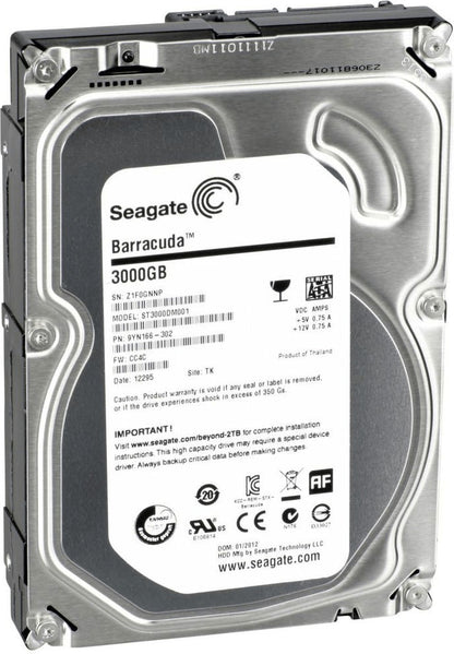 Seagate Barracuda 3TB Interne Festplatte ST3000DM001 3,5 Zoll Desktop HDD SATA3