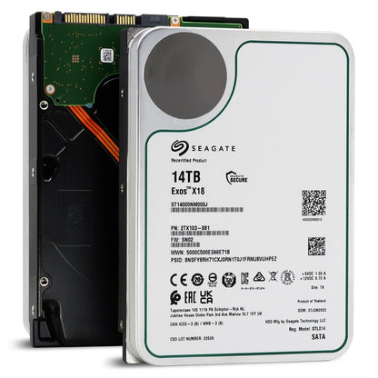 Seagate Exos X18 14TB Interne Festplatte ST14000NM000J 3,5 Zoll HDD SATA3 256MB