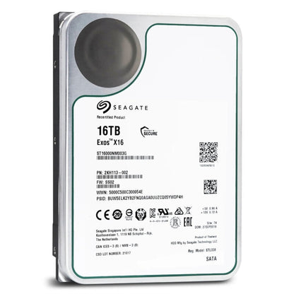 Seagate Exos X16 16TB Interne Festplatte ST16000NM003G 3,5 Zoll HDD SED SATA3