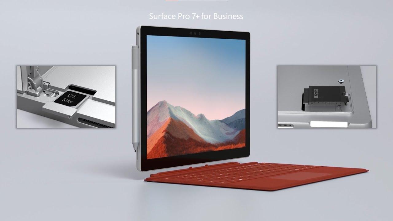 Microsoft Surface Pro 7+ LTE 12 Zoll 256GB i5-1135G7 Iris Xe 16GB Win11 Pro 2021