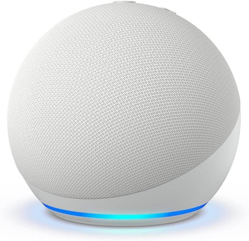 Amazon Echo Dot 5. Generation Smarter WLAN- und Bluetooth-Lautsprecher mit Alexa - Weiß