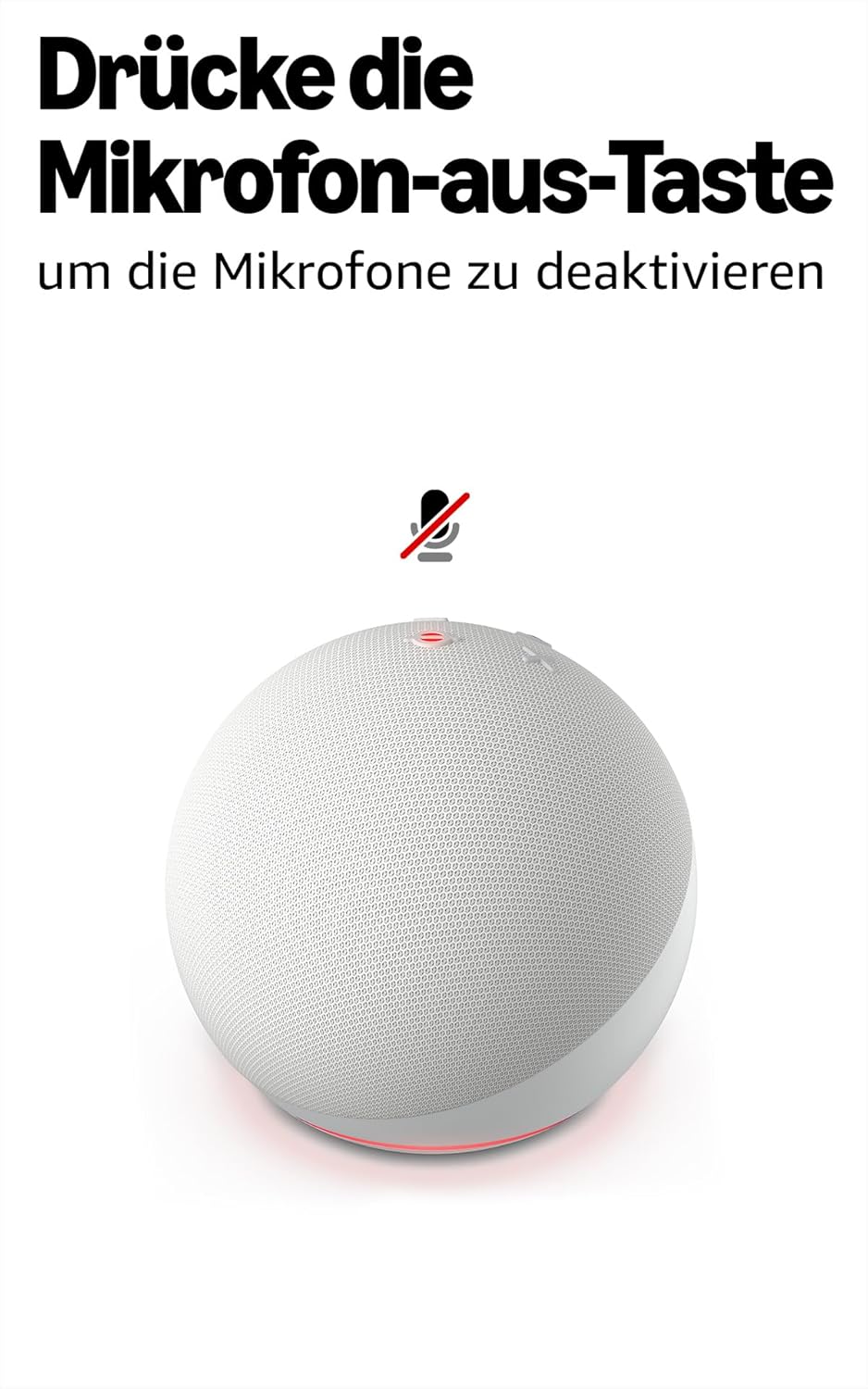 Amazon Echo Dot 5. Generation Smarter WLAN- und Bluetooth-Lautsprecher mit Alexa - Weiß